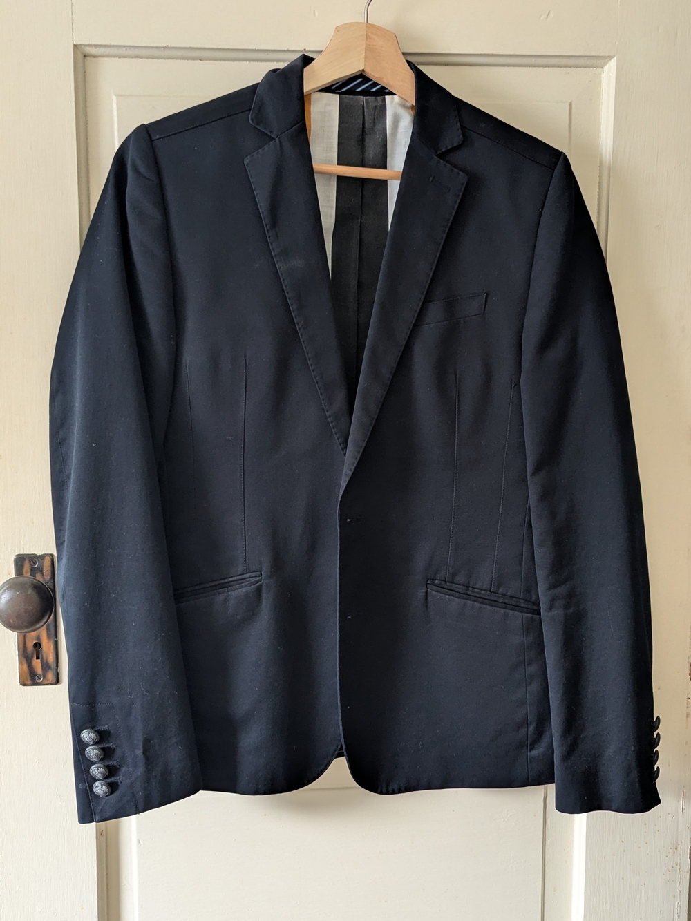 Ben Sherman Black Men's Blazer - Notch Lapel Sport Coat